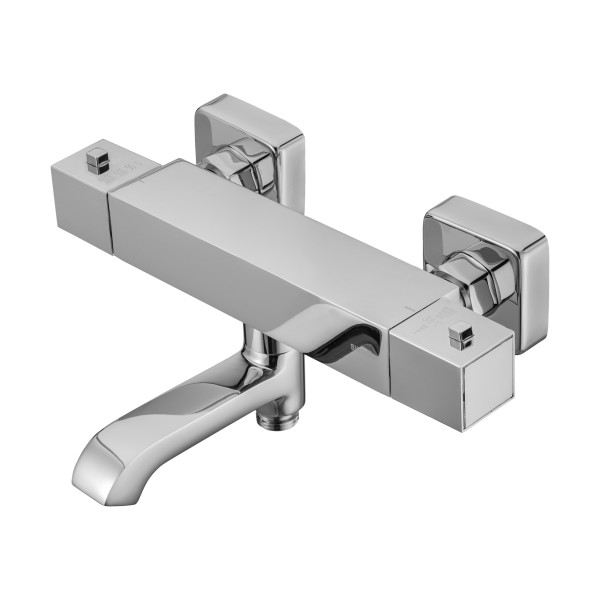 Смеситель для ванны и душа Swedbe Mercury термостат с повортн.изливом хром (9062)