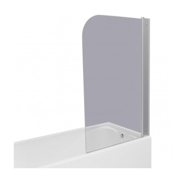 Шторка душевая на ванну Triton Соло 750*1400 стекло прозрачное, профиль хром (DP72)