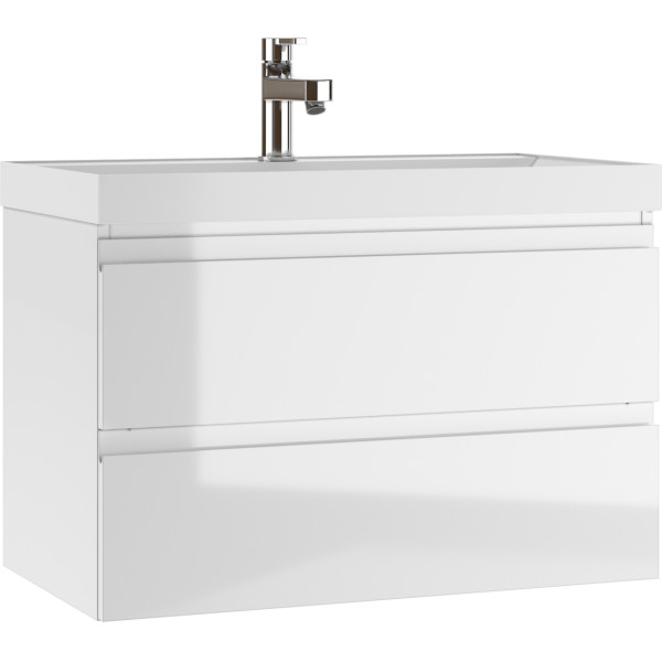 Тумба подвесная под умывальник Classica 80 Graffo белый глянец В2 Домино (DGr2105T) Тумба подвесная под умывальник Classica 80 Graffo белый глянец В2 Домино (DGr2105T)