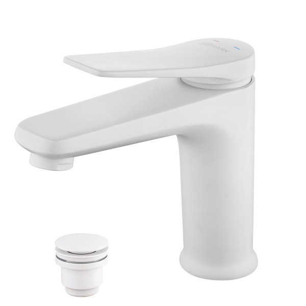 Смеситель для раковины Lemark Bronx белый матовый (LM3706MW) Смеситель для раковины Lemark Bronx белый матовый (LM3706MW)