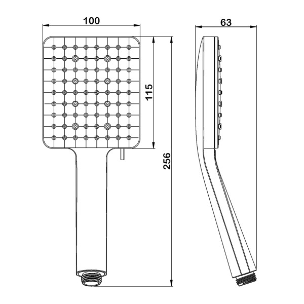 Лейка душевая 3d-дизайн Swedbe Calypso хром (5057)