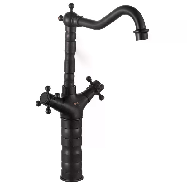 Смеситель для раковины Rea Rustico черный матовый (REA-B5520) Смеситель для раковины Rea Rustico черный матовый (REA-B5520)