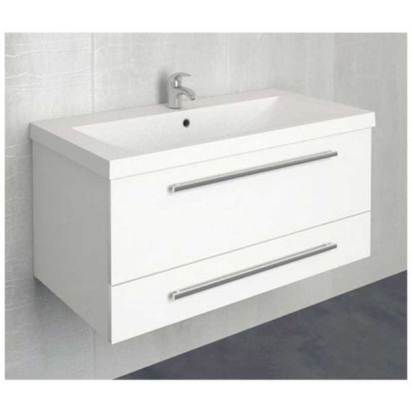 Тумба подвесная 1Marka Соната 896*478*400 белая (У51044)