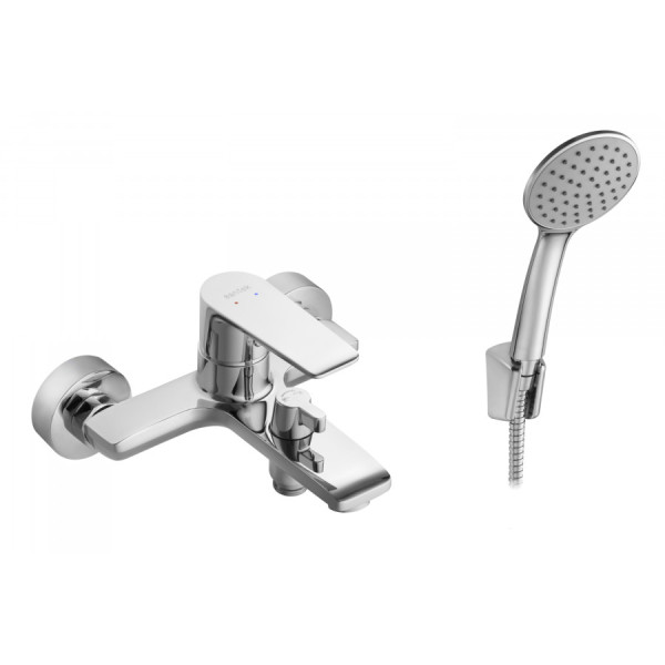 Смеситель для ванны и душа Santek Арма хром с душевым гарнитуром (WH5A1007C001) Смеситель для ванны и душа Santek Арма хром с душевым гарнитуром (WH5A1007C001)