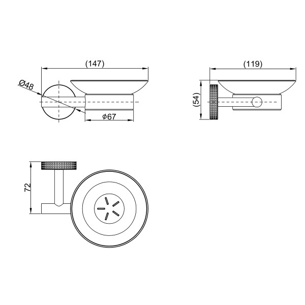 Мыльница Lemark Beluga хром (LMA-8031S-C)