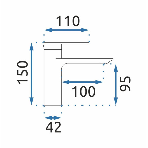 Смеситель для раковины REA Stormt Black mat (REA-B9986) Смеситель для раковины REA Stormt Black mat (REA-B9986)