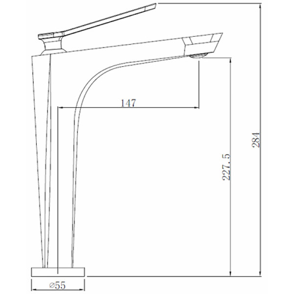 Смеситель для раковины Comforty черный (FC088B-CMT)