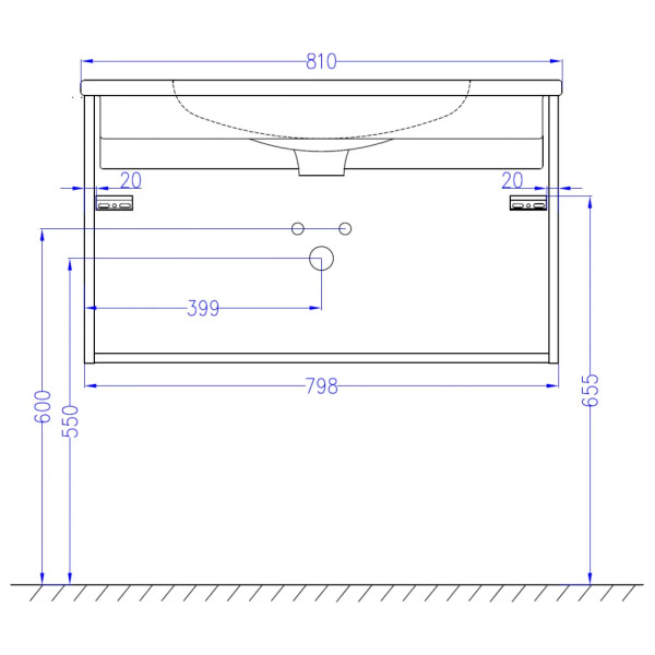 Тумба подвесная Jacob Delafon Madeleine 80 белый матовый (EB2053-J51)