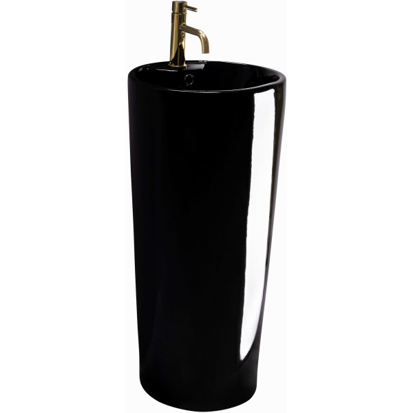 Раковина напольная Rea Blanka 41x41 чёрный (REA-U6635)