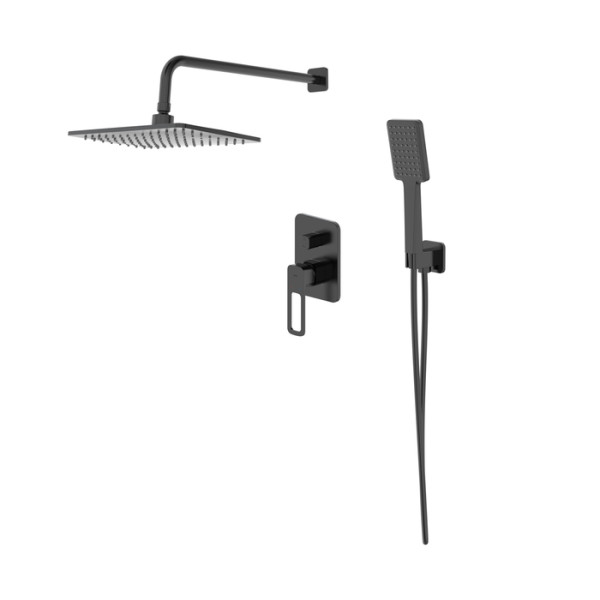 Душевая система Iddis Slide встраиваемая, черная (SLIBL02i67)