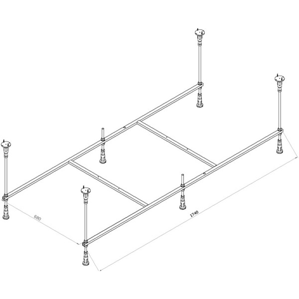 Каркас для ванны AM.PM X-Joy 180х80 (W94A-180-080W-R)