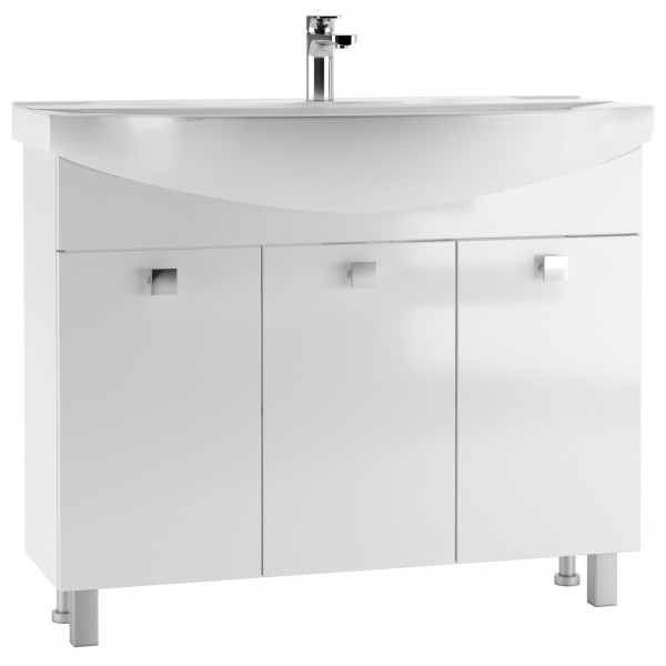 Тумба напольная Элеганс 105 Мега без ящика Айсберг Домино (DM4603T) Тумба напольная Элеганс 105 Мега без ящика Айсберг Домино (DM4603T)