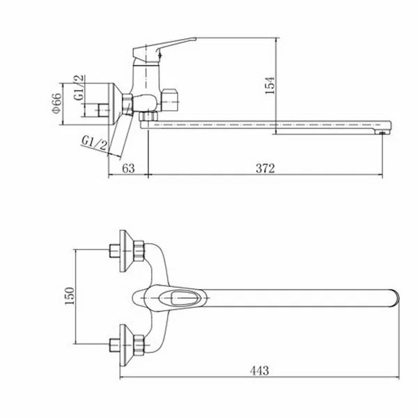 Смеситель для ванны и душа Fashun хром поворотный излив шланг лейка (A2213) Смеситель для ванны и душа Fashun хром поворотный излив шланг лейка (A2213)