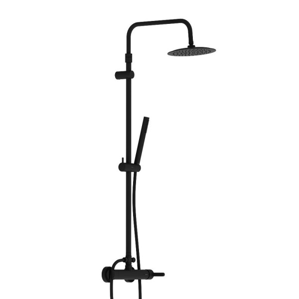 Душевая система Damixa Scandinavian Pure с душевым смесителем, чёрный (936710300) Душевая система Damixa Scandinavian Pure с душевым смесителем, чёрный (936710300)