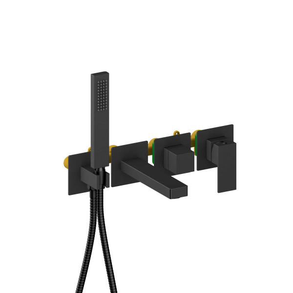 Смеситель для ваны и душа Aquatek Либра встраиваемый черный матовый (AQ1644MB) Смеситель для ваны и душа Aquatek Либра встраиваемый черный матовый (AQ1644MB)