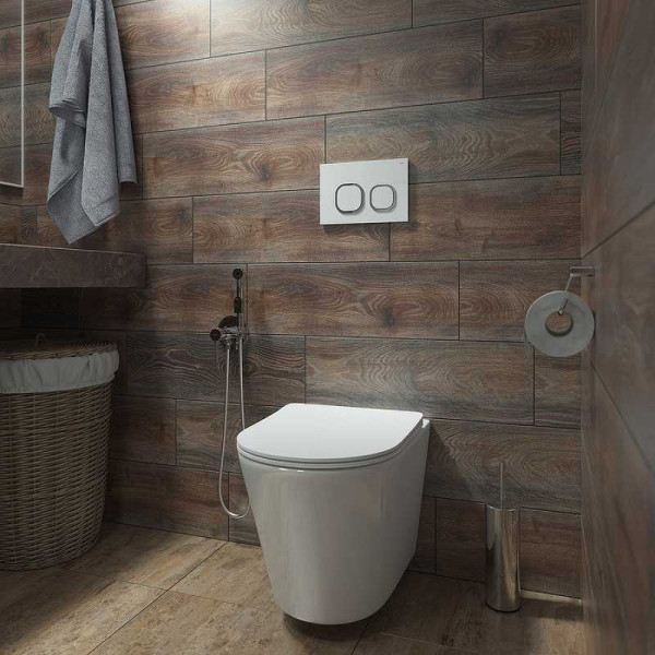 Клавиша смывная Iddis Uniglass белая (UNG01WCi77)