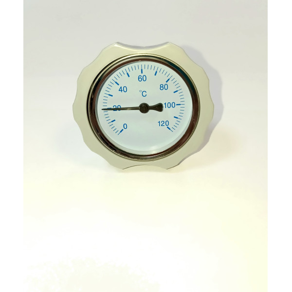 Термометр Geschaften аксиальный для насосных групп (0-120, синий) (GSB105)