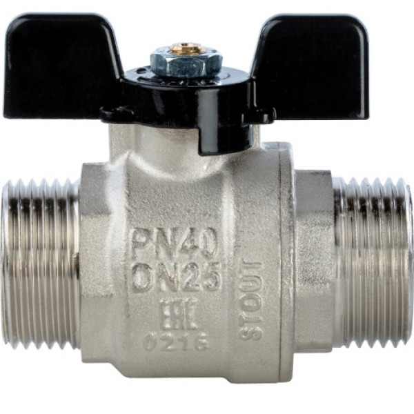 Кран 1" НН шаровый Stout (черная бабочка, полнопроходной) SVB-0006-000025 Кран 1" НН шаровый Stout (черная бабочка, полнопроходной) SVB-0006-000025