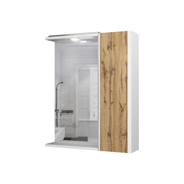 Шкаф зеркальный Домино Uno 60 правый (DU1510HZ) Шкаф зеркальный Домино Uno 60 правый (DU1510HZ)