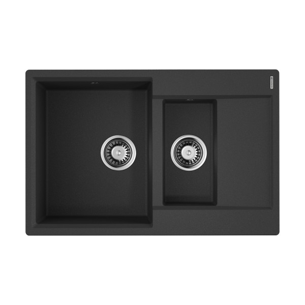 Мойка для кухни врезная Omoikiri Daisen 78-2-BL 780х510 черный (4993334) Мойка для кухни врезная Omoikiri Daisen 78-2-BL 780х510 черный (4993334)