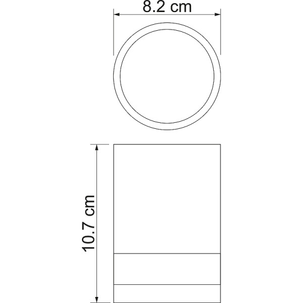 Стакан для зубныx щеток WasserKRAFT Inn бежевый (K-4328)