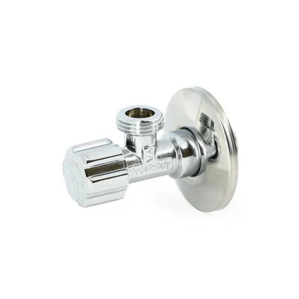 Кран угловой 1/2"х1/2" НН вентильный Uni-Fitt (рукоятка пластик) 185A2001