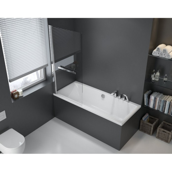 Душевая шторка на ванну EXCELLENT Серия 900 73 см с полотенцедержателем (KAAC.1609.730.LP)