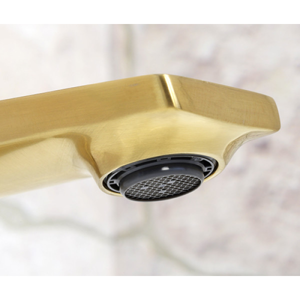 Смеситель для раковины WasserKRAFT Aisch золотой матовый (5503) Смеситель для раковины WasserKRAFT Aisch золотой матовый (5503)