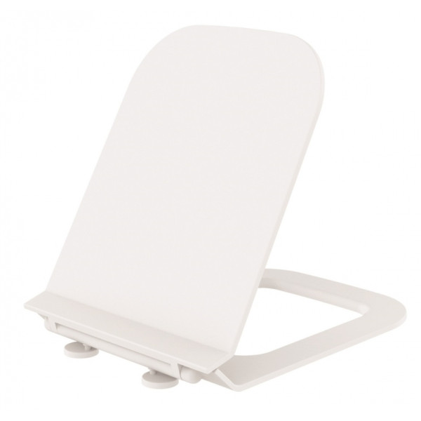 Комплект инсталляция с унитазом Berges Novum525 c с кнопкой F5 SoftTouch черная, унитаз FLOE Rimless, сиденье Floe Slim SO (043224)