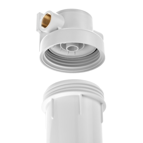 Фильтр колбовый Гейзер Базис 3/4" 10SL (белый, для холодной воды) (50777) Фильтр колбовый Гейзер Базис 3/4" 10SL (белый, для холодной воды) (50777)