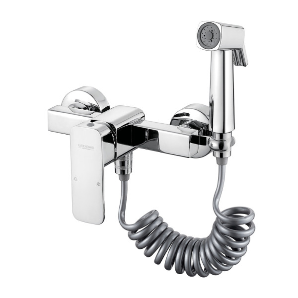 Смеситель для биде Ledeme с гигиеническим душем хром (L5233-1)