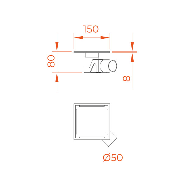 Душевой трап RGW SDR 150 хром (60211515-01)
