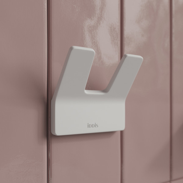 Крючок двойной сплав металлов Slide белый матовый Iddis (SLIWT20i41)