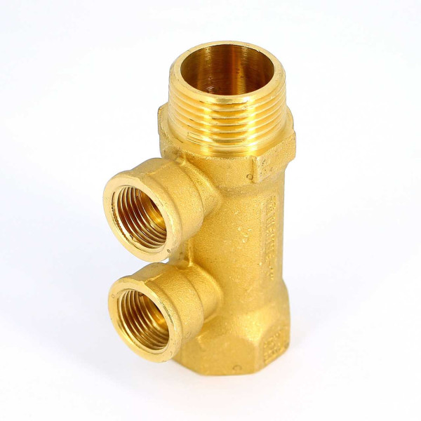 Коллектор "Tiemme" 3 отв. 1"*1/2"В (латунь) (1910023)