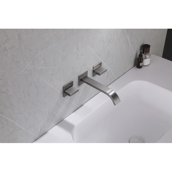 Смеситель для раковины Abber Wasserfall никель (AF8612NG)