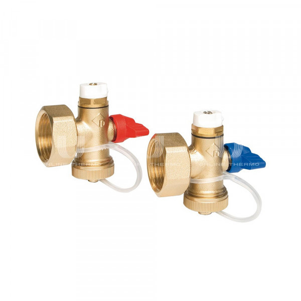 Комплект концевой для колл. групп ES-SET Q 1" MV (с накидной гайкой, шар. краном и авт. возд.) Watts (10006120)