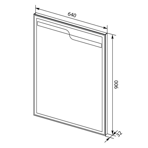 Зеркало Aquanet Модена 65 белый (198488)