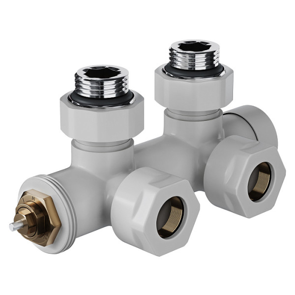 Узел термостатический угловой 1/2"х15 мм Royal Thermo Design Pro М30х1,5 (Белый) (RANPU11215WH) Узел термостатический угловой 1/2"х15 мм Royal Thermo Design Pro М30х1,5 (Белый) (RANPU11215WH)