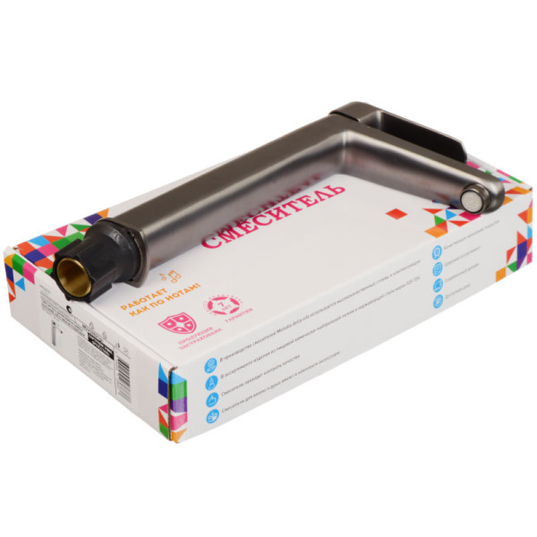 Смеситель для раковины Melodia della vita Samba оружейная сталь (MDV30821gn)