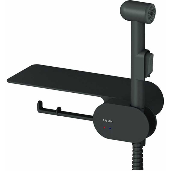 Смеситель с гигиеническим душем AM.PM Like черный матовый (F0202622)