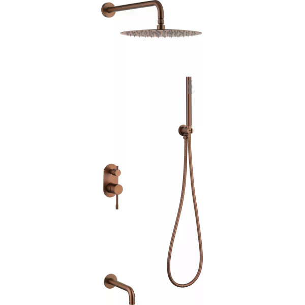 Душевая система Boheme Uno BRB (брашированная бронза) (464-2-BRB)