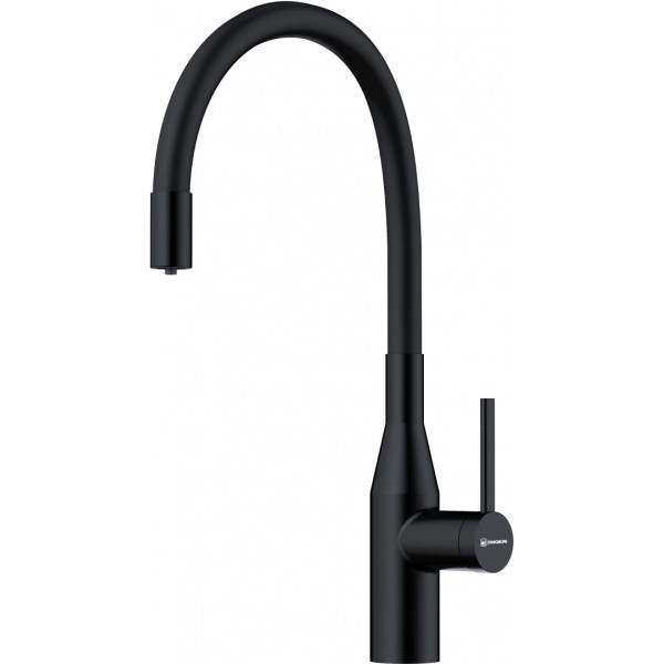 Смеситель для кухни Omoikiri Yatomi-2-Plus GB-BL с гибким изливом графит/черный (4994498)