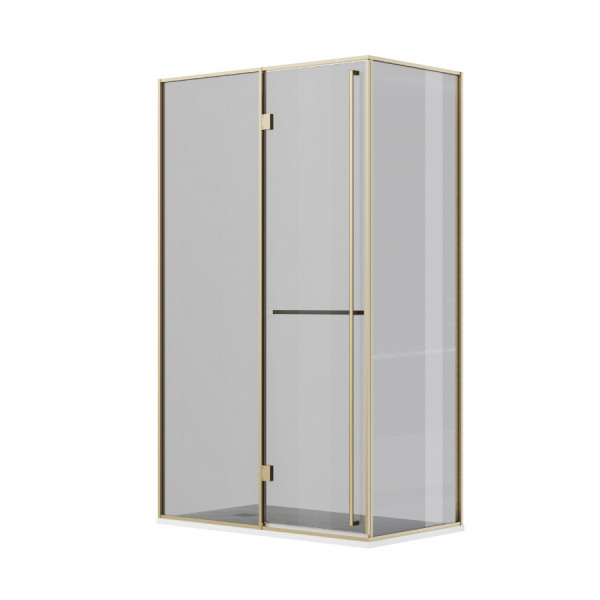 Душевая дверь Roca Apex 120x80x200  L стекло тонированное, профиль золото матовое (Z.RU93.0.787.6)