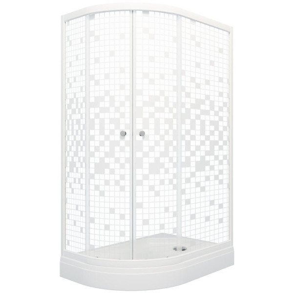 Душевой уголок Triton Коралл А 120х80 стекло мозаика правый