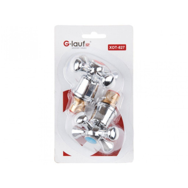 Комплект кран-букс G.lauf керамических 180° 1/2" + маховик (XOT-827)