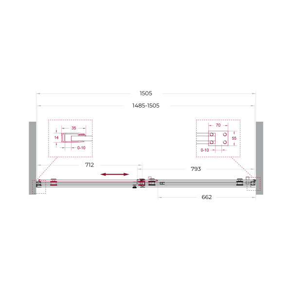 Душевая дверь BelBagno Soft Close-2 150x200 стекло прозрачное, профиль оружейная сталь матовая (SOFT_CLOSE-2-BF-1-150-C-GM) Душевая дверь BelBagno Soft Close-2 150x200 стекло прозрачное, профиль оружейная сталь матовая (SOFT_CLOSE-2-BF-1-150-C-GM)