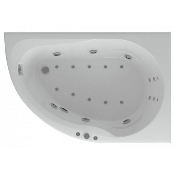 Ванна гидромассажная Акватек Вирго 150х100 НМ (пневматика) правая
