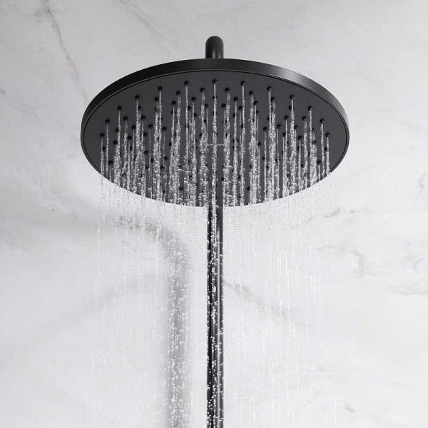 Душевая система AM.PM Like с термостатом, черная матовая (F0780422) Душевая система AM.PM Like с термостатом, черная матовая (F0780422)