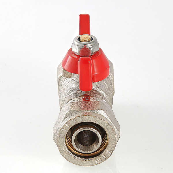 Кран 16х1/2"В шаровый обжим Valtec (красная бабочка) VT.342.N.1604 Кран 16х1/2"В шаровый обжим Valtec (красная бабочка) VT.342.N.1604