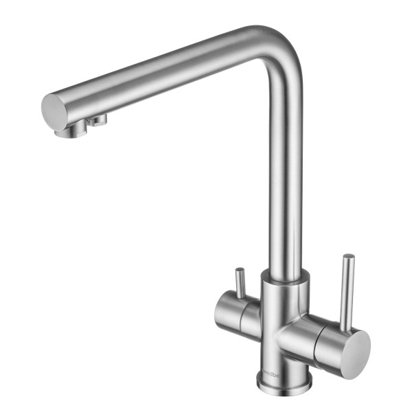 Смеситель для кухни Tece Selene Plus с каналом для фильтрованной воды нержавеющая сталь (8151)